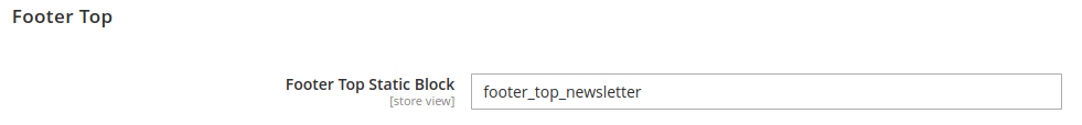 Etrend - Footer Top Config