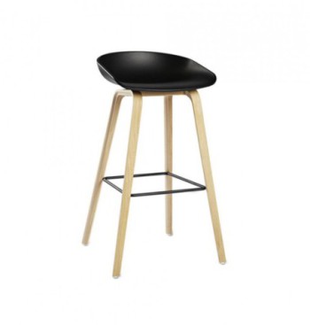 High black stained Stool