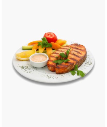 Grilled Salmon Fish Steak