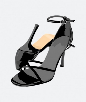 Stylish Black Heel Sandal